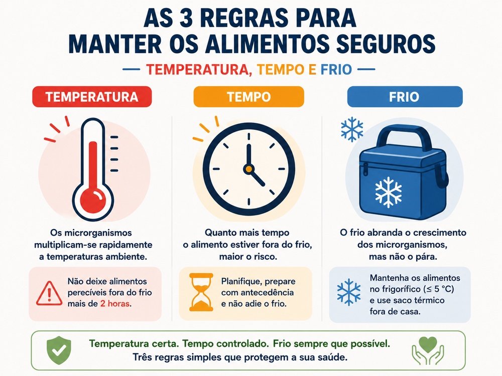 Infográfico ilustrando tempo temperatura e frio 